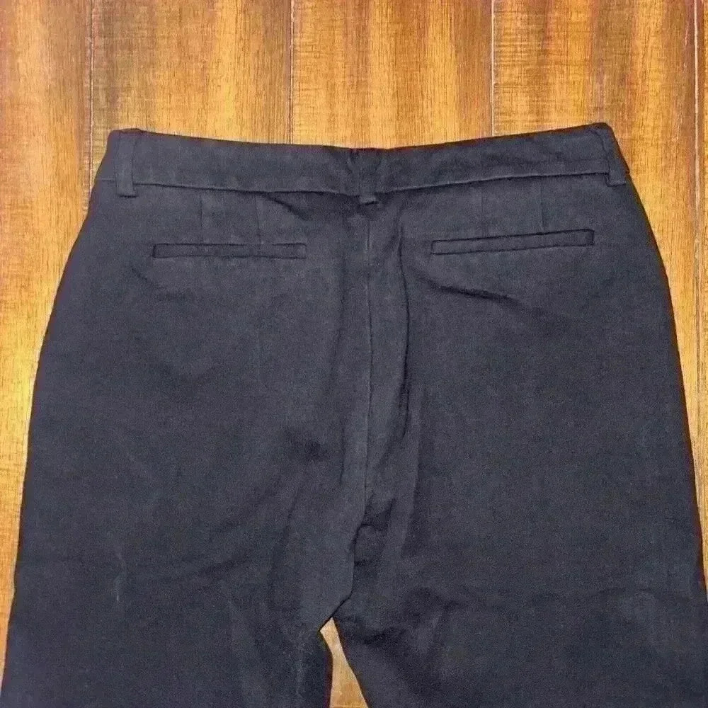 Lands End Women’s Black Trouser Stretch Straight Leg Ankle Length Size 10 - Picture 4 of 10